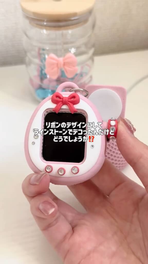 リボンやラインストーンでよりかわいく（画像提供：aimiさん／@sandy_neki）