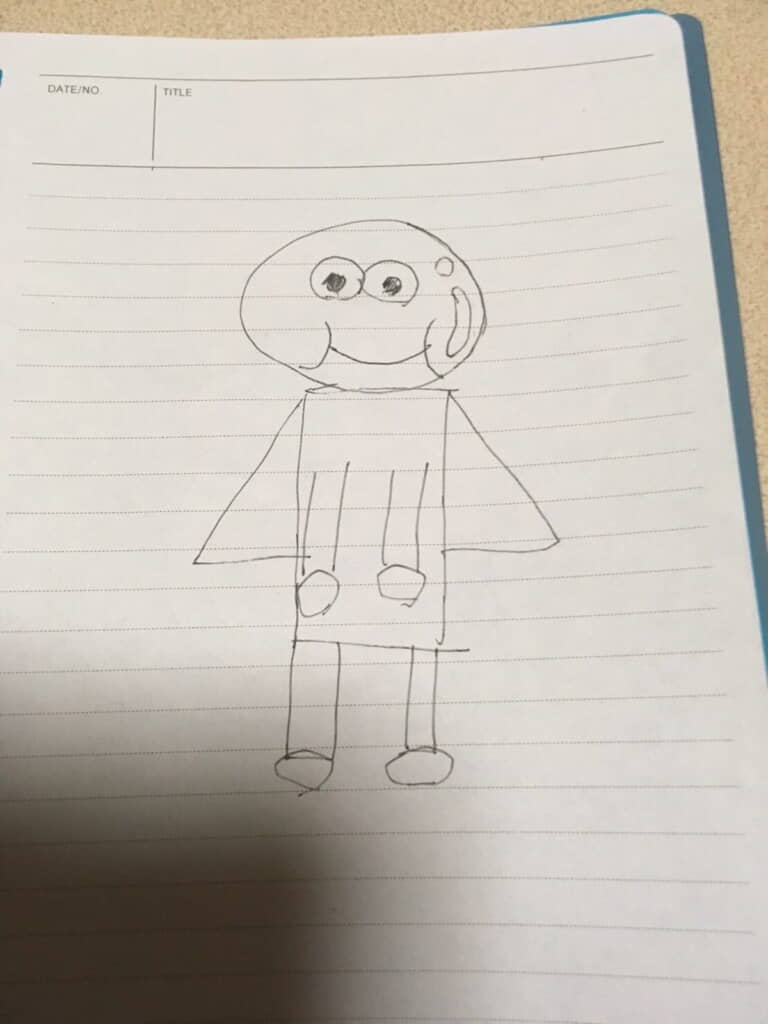 こちらは模写なしのアンパンマン的なもの