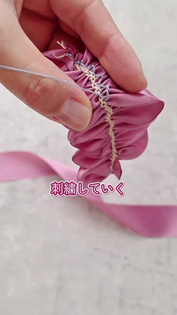 刺しゅうのアップ