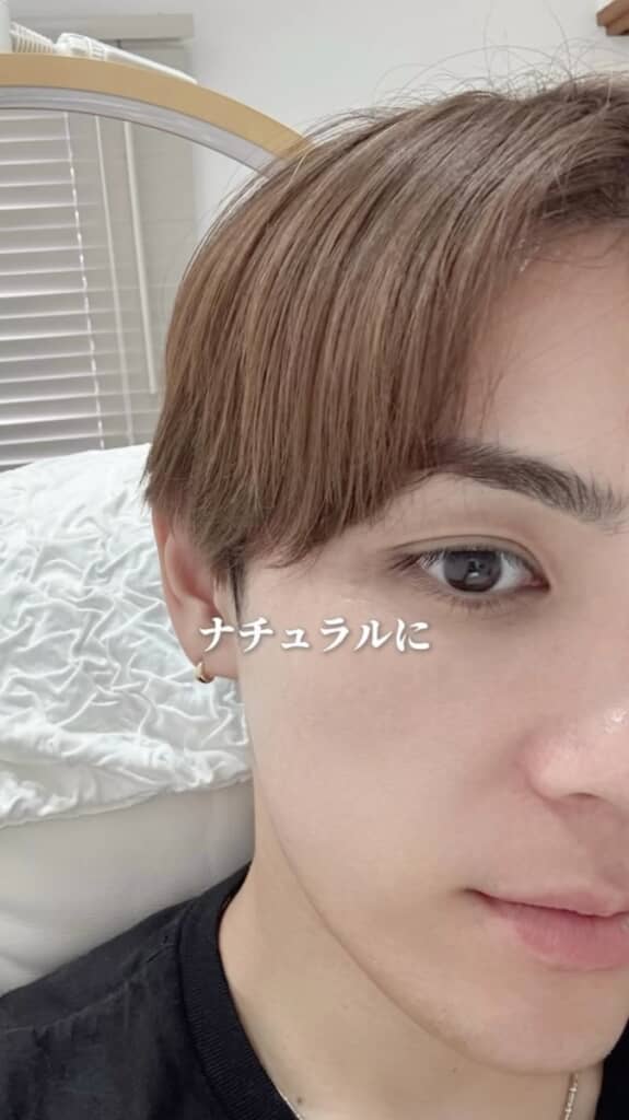 ナチュラルな形に整えました