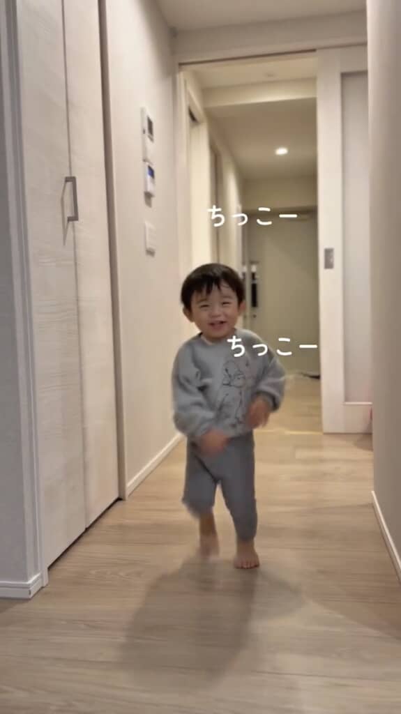 早速ママに「ちっこ」の報告！