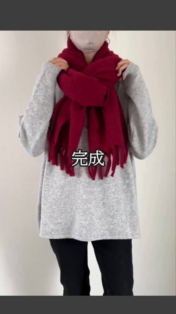 輪っかに通して形を整えたら完成