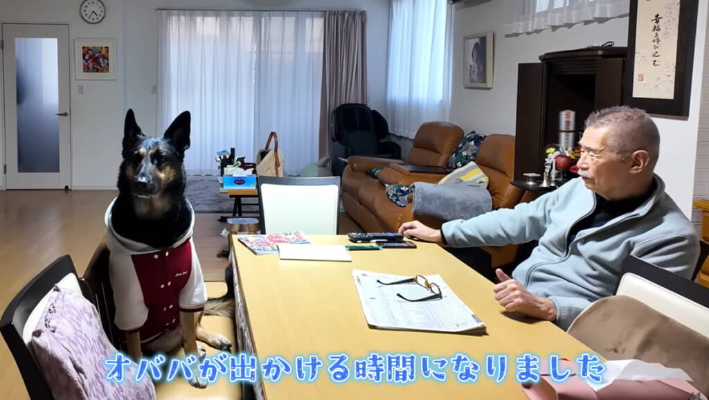 おばあちゃんが外出する時間に