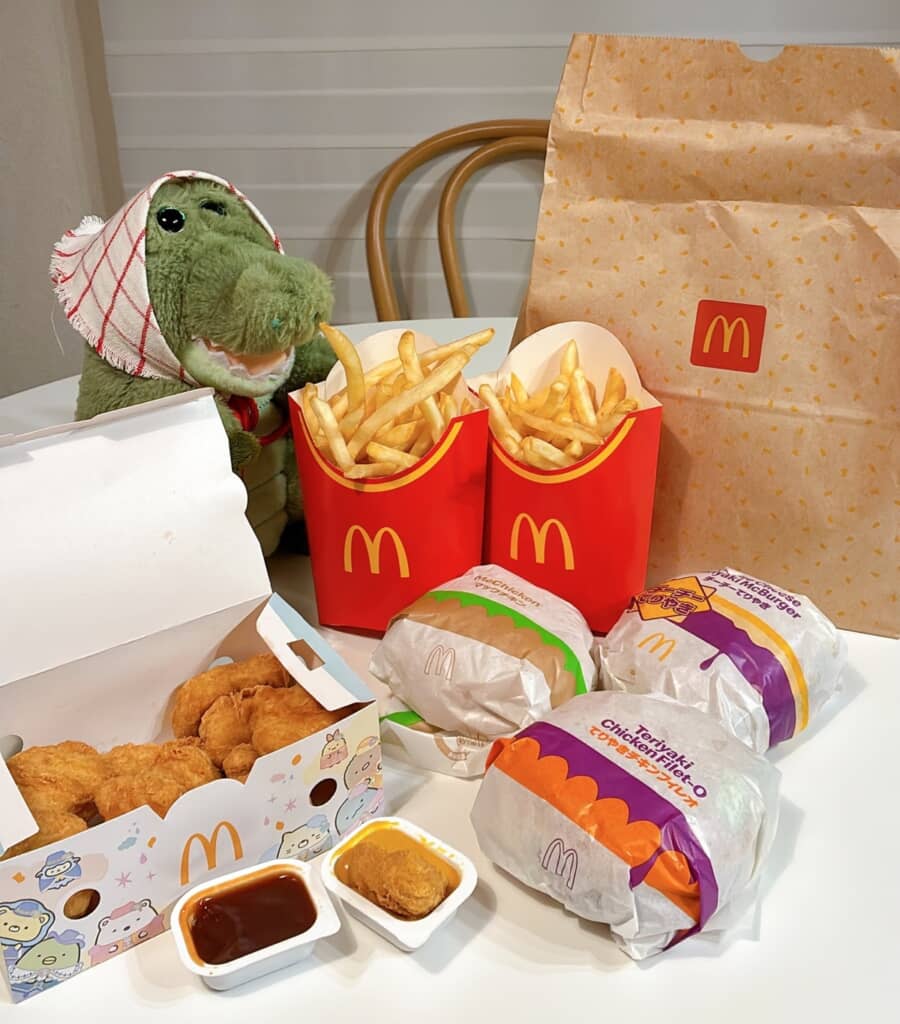 がっつりハンバーガーとナゲットも！