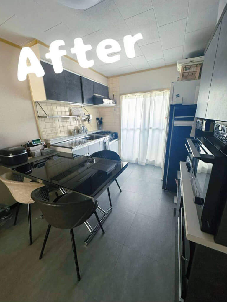 主な変更箇所は床と棚のみ