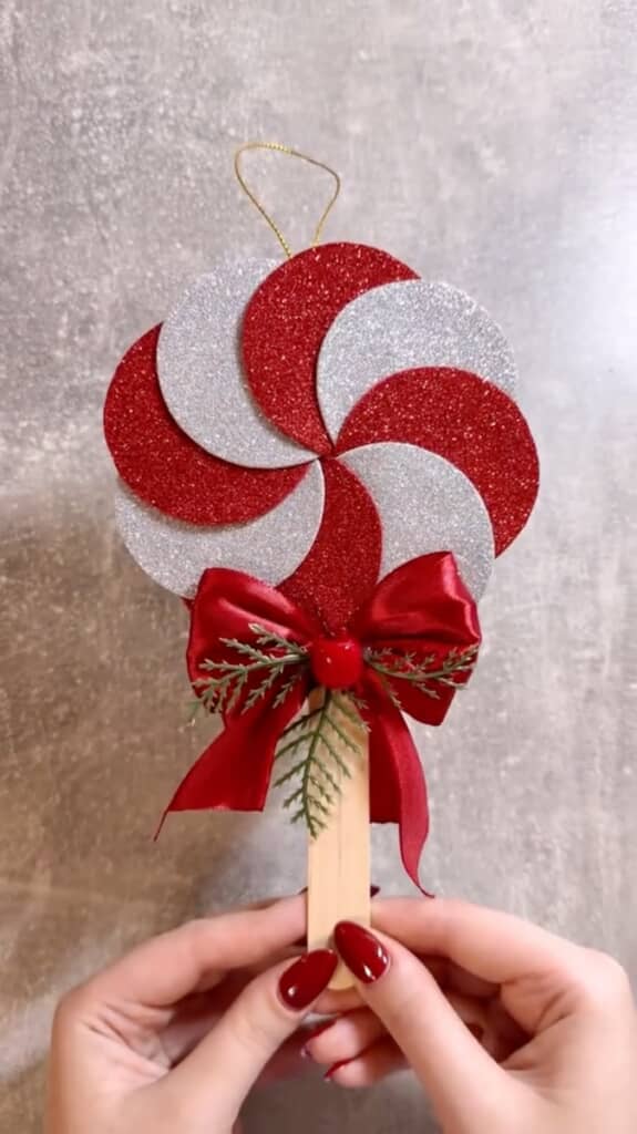 キャンディーみたいなかわいい飾りの完成！