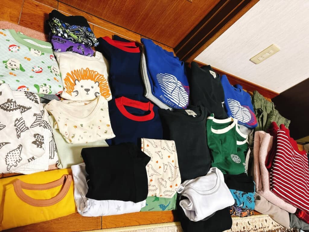義母が用意してくれたたくさんの洋服