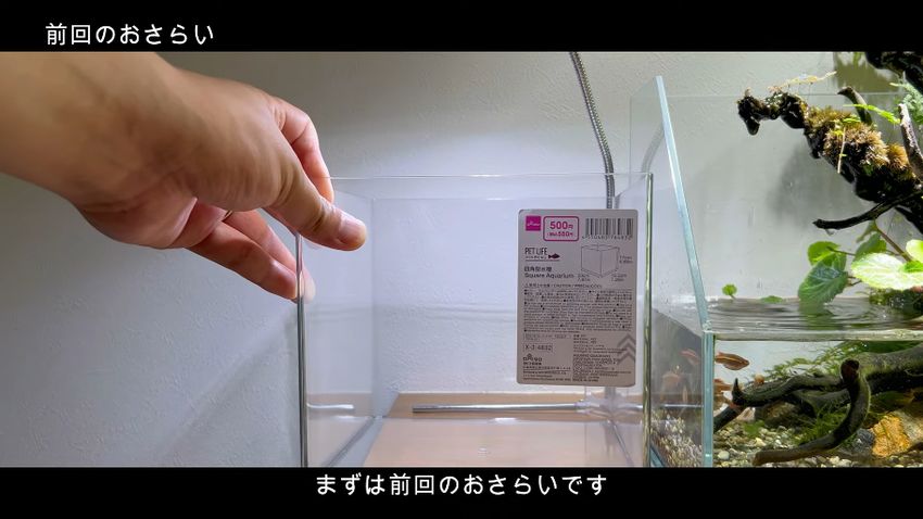 DAISOの500円の水槽