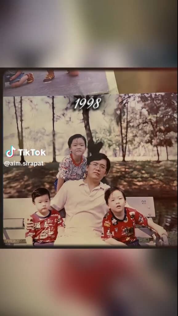 パパと幼い息子たち