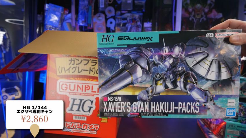 ヨドバシカメラの福箱に入っていた「HG 1/144 エグザベ専用ギャン（ハクジ装備）」