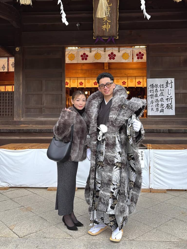 お母さんとの2ショット