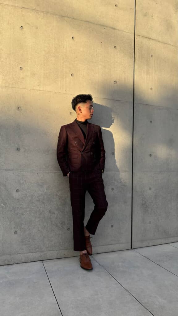 成人式の後はスーツ