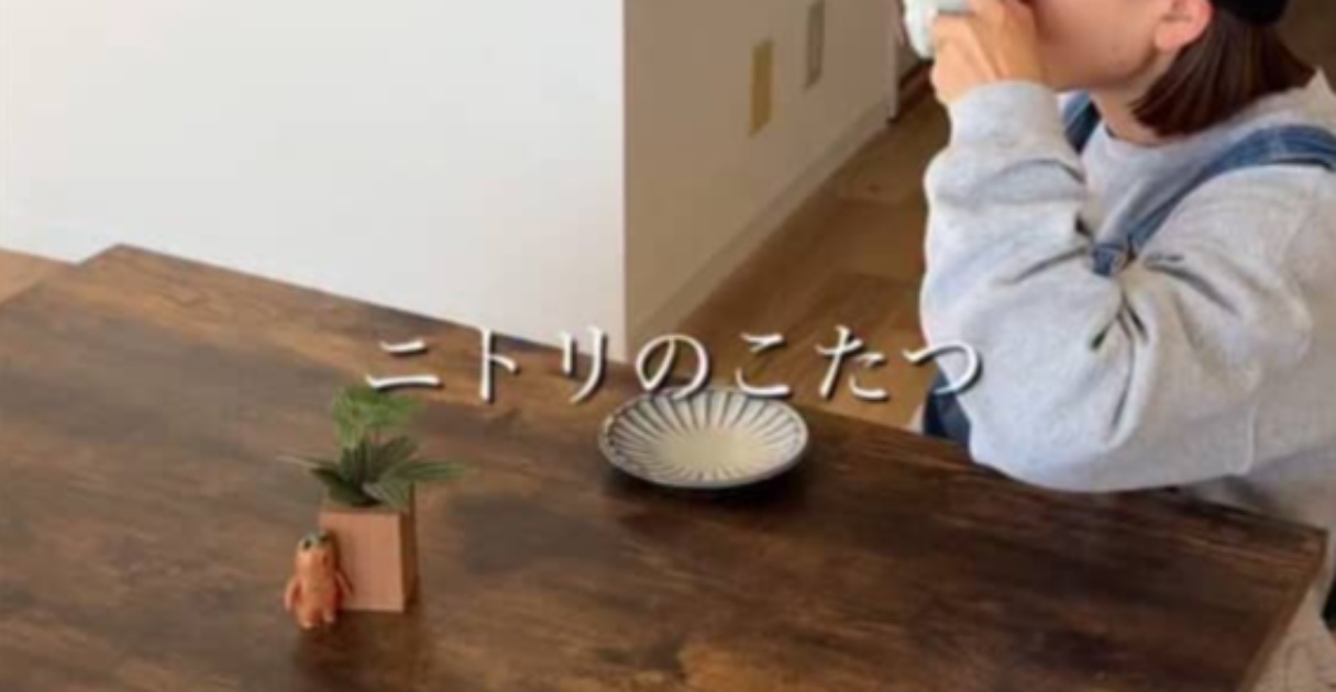 ニトリのこたつ、冬を乗り切るためDIYしたら……驚きの大変身に「天才 