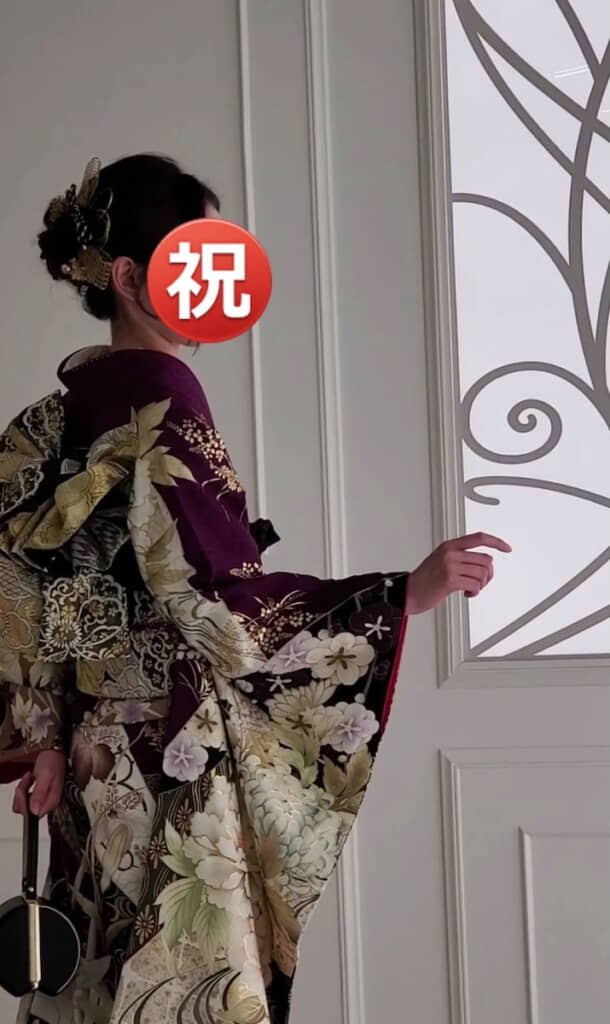 美しい振袖姿で成人式へ