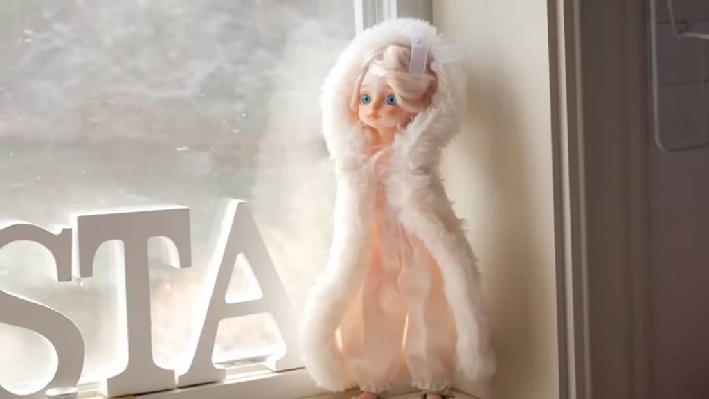 まるで雪の妖精のようなドールが完成