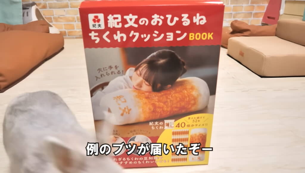 待望のちくわクッションが届きました！