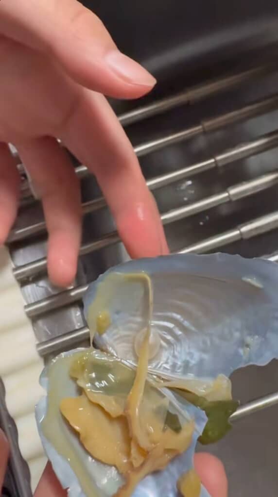 思ったより大きな真珠が入ってる！