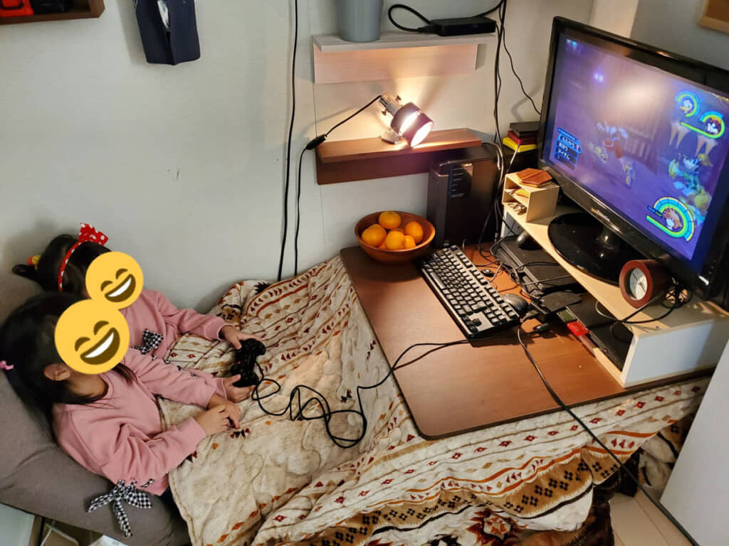 完成から2時間後には娘さんが占拠