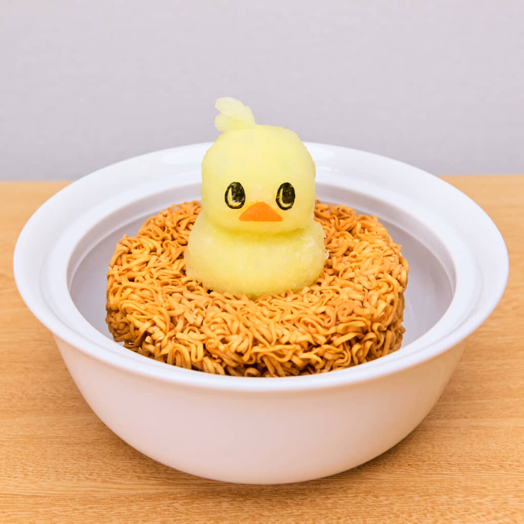 キュートなひよこちゃんの大根おろし