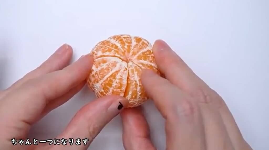 薄皮と筋を付けました