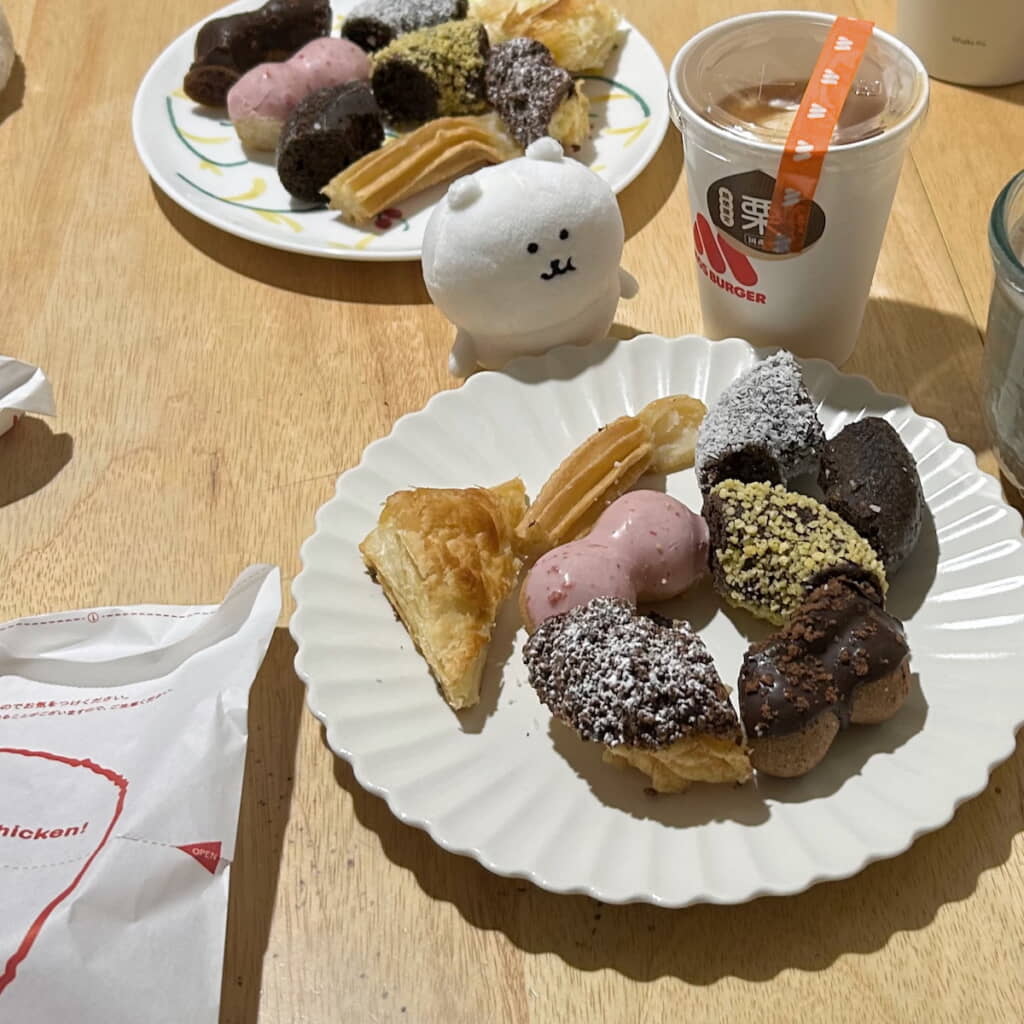 実家ではドーナツをいつも分けっこ