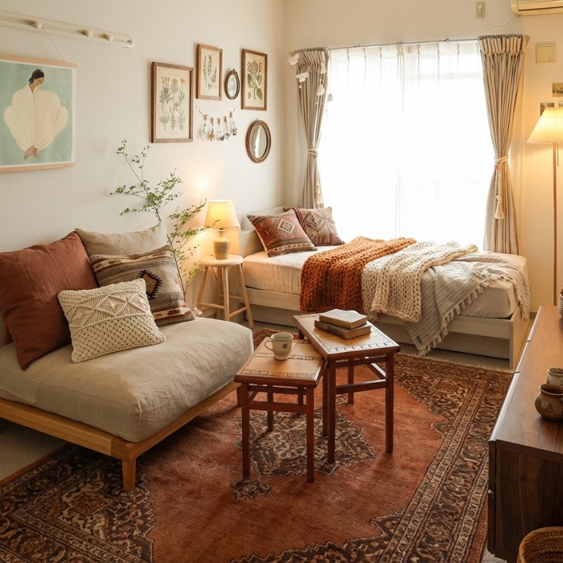 ヴィンテージテイストのコーディネート案