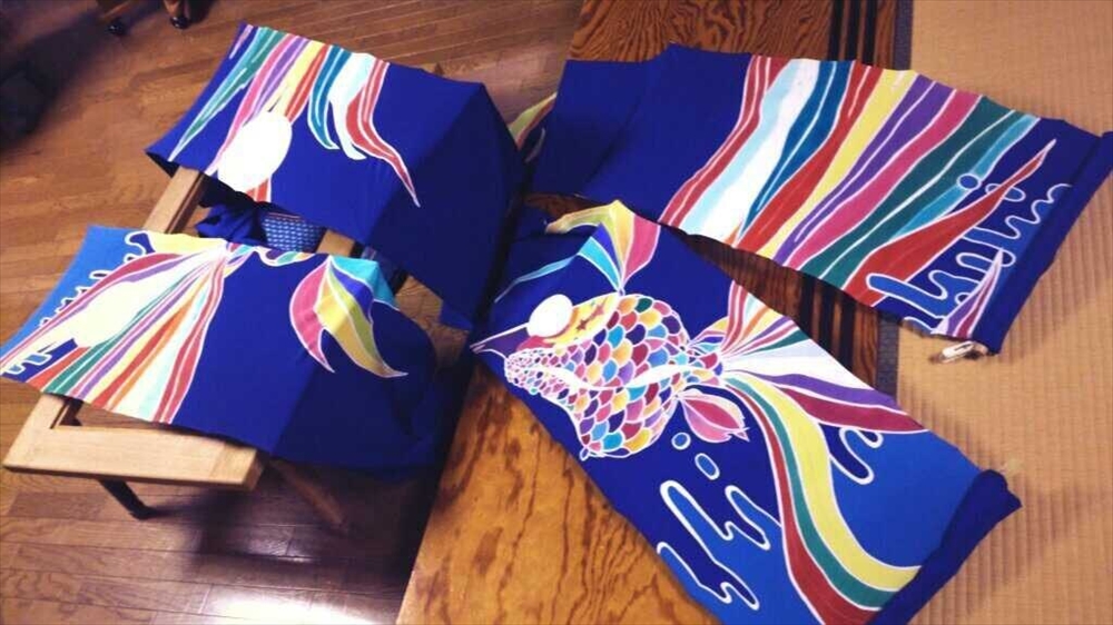 成人式で着用したオリジナルの振袖