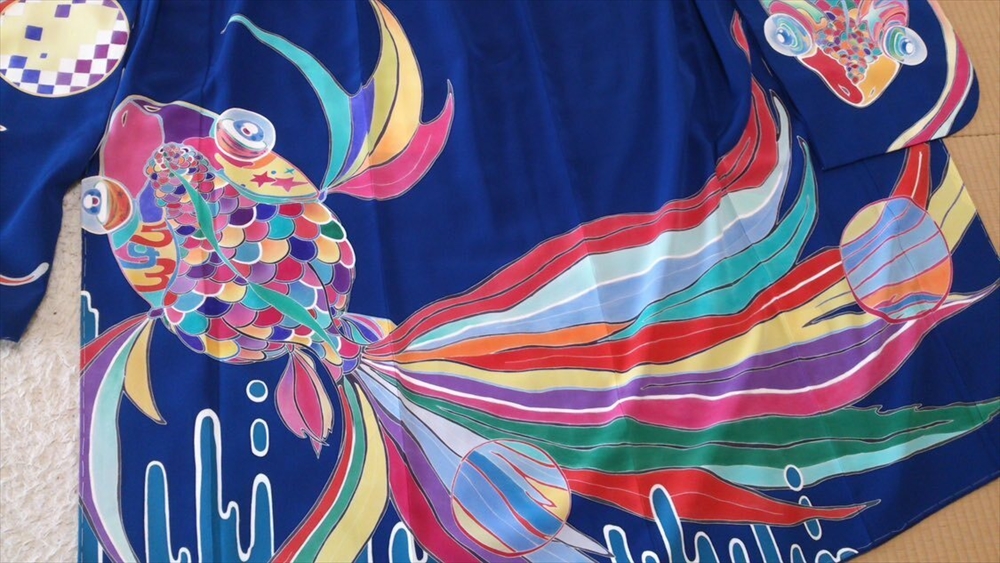 成人式で着用したオリジナルの振袖