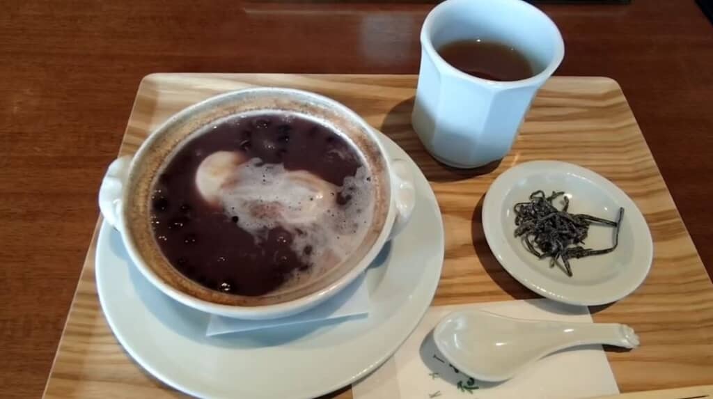 注文した「土鍋ぜんざい」