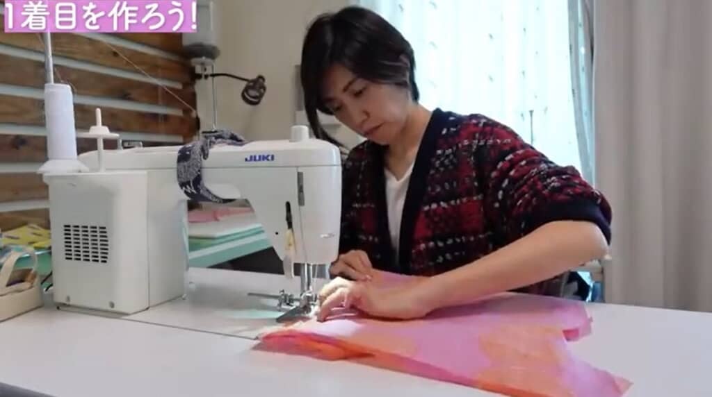 1着目を縫います