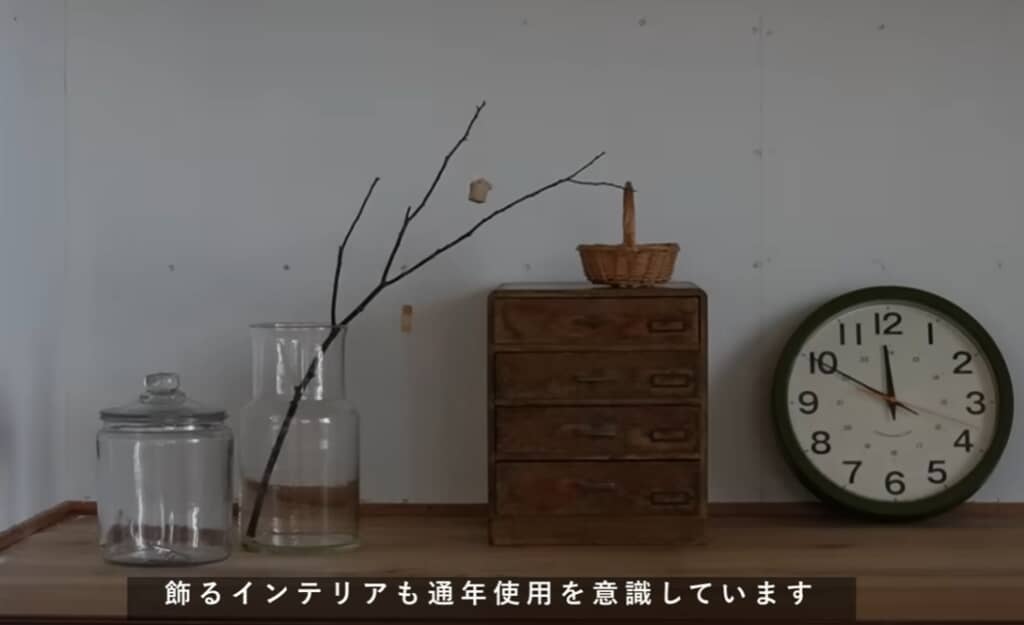 インテリアも飾るものを変えて1年を通して使う