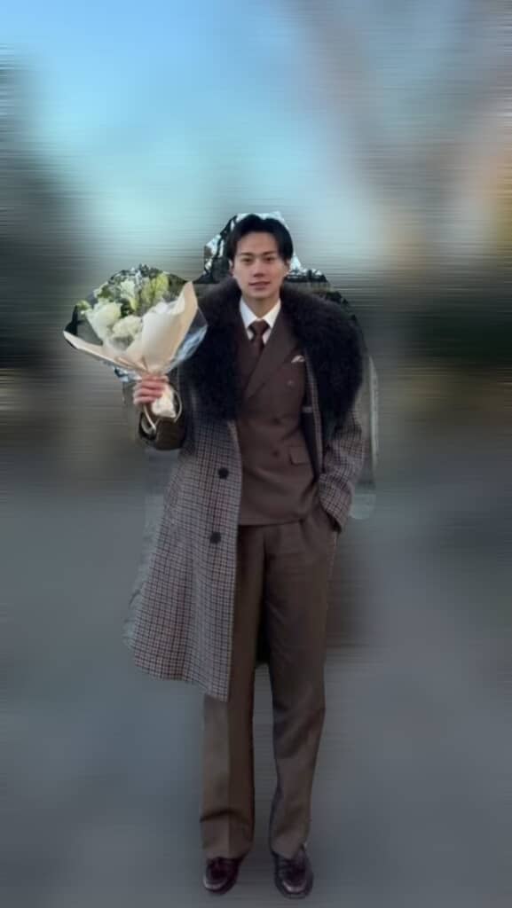 スーツ姿で成人式！