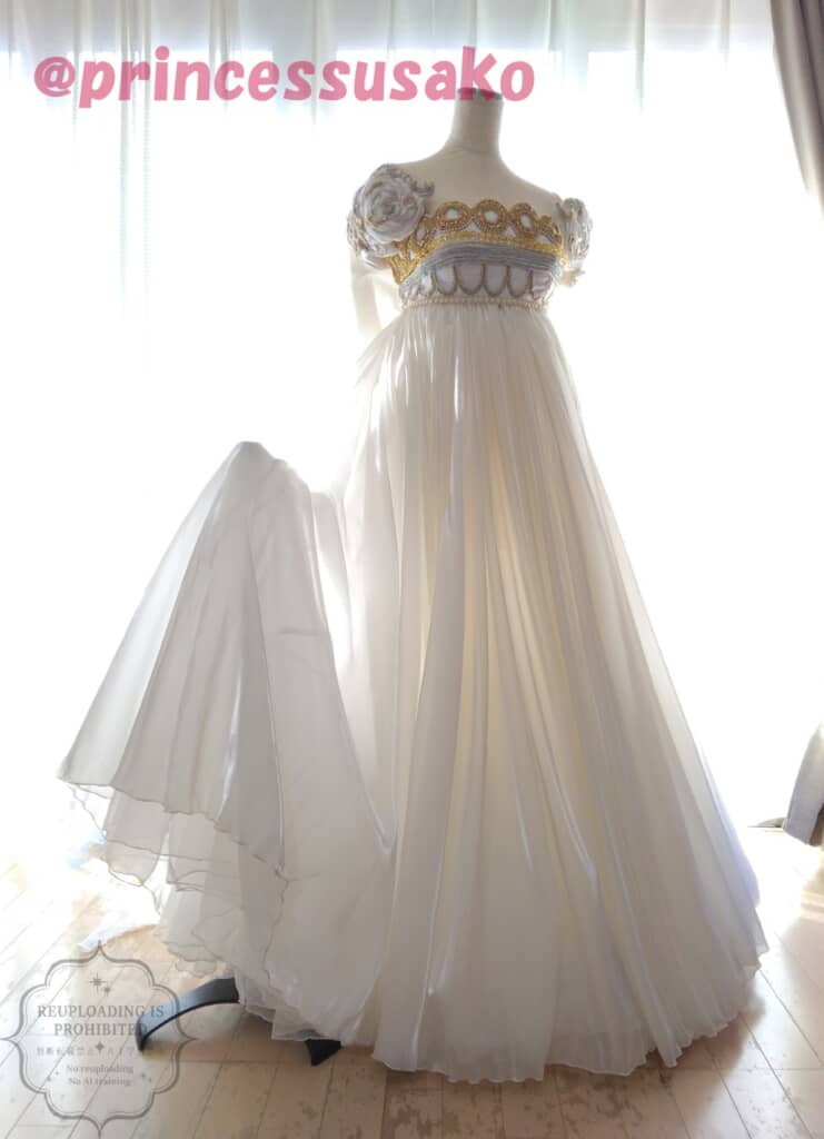 自作のプリンセス・セレニティのドレス