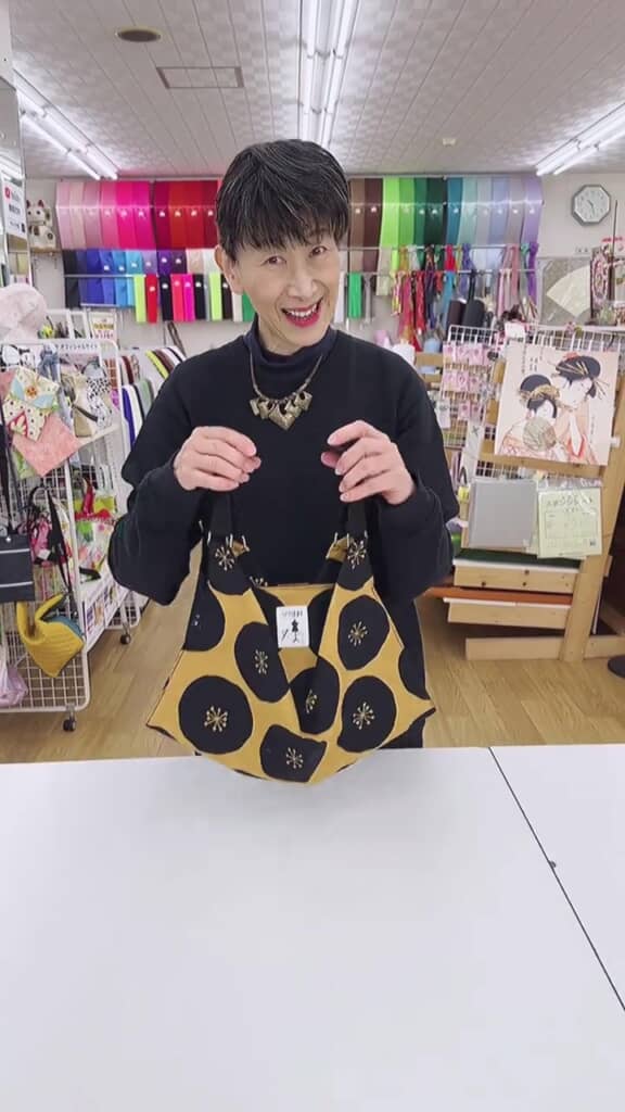 完成したバッグ