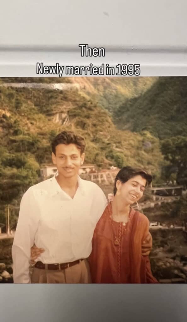 1995年に結婚した2人