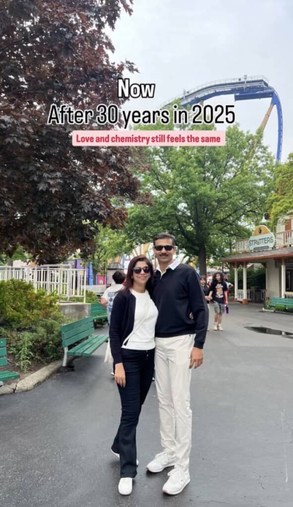 1995年に結婚した2人