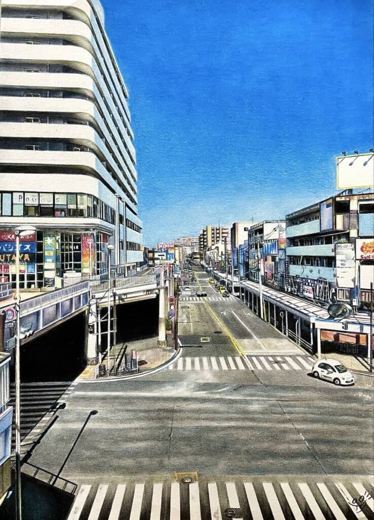 色鉛筆でここまでリアルな絵が描けるとは