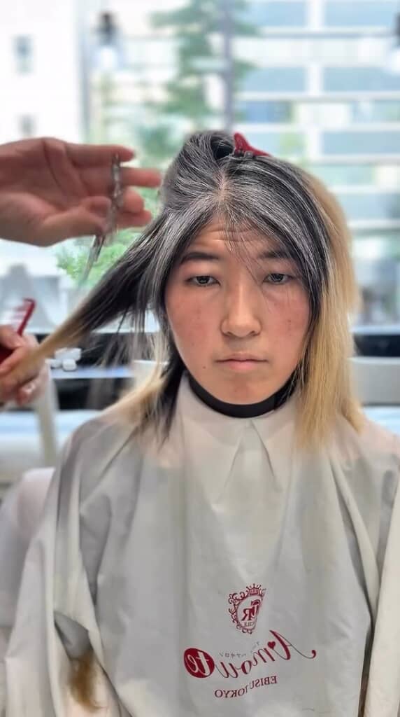 ミディアムにカット