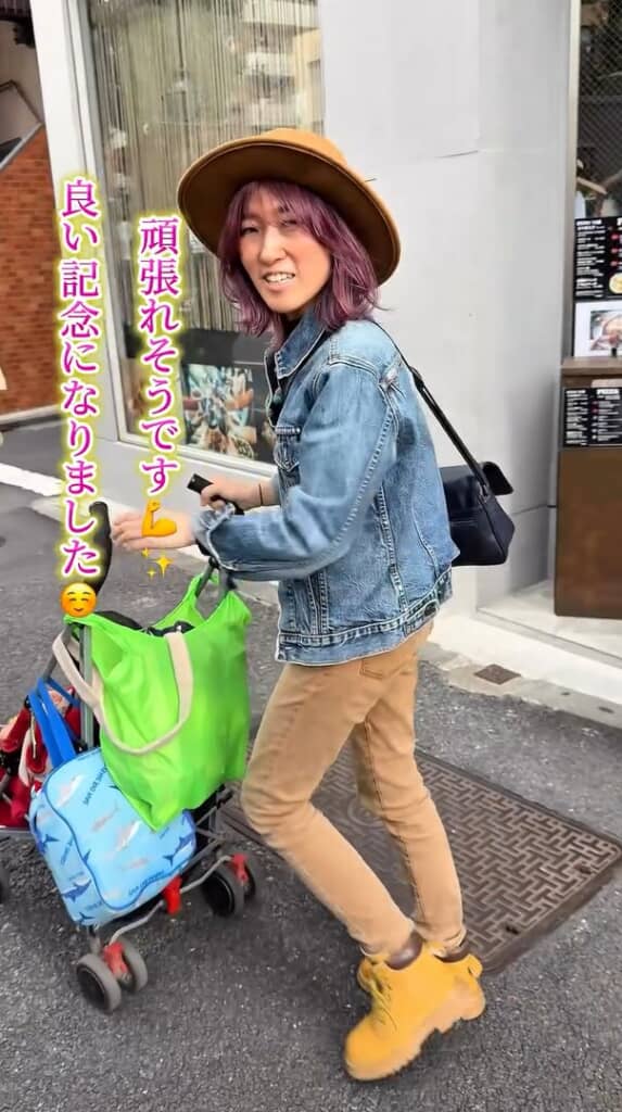 息子くんと笑顔で帰宅しました