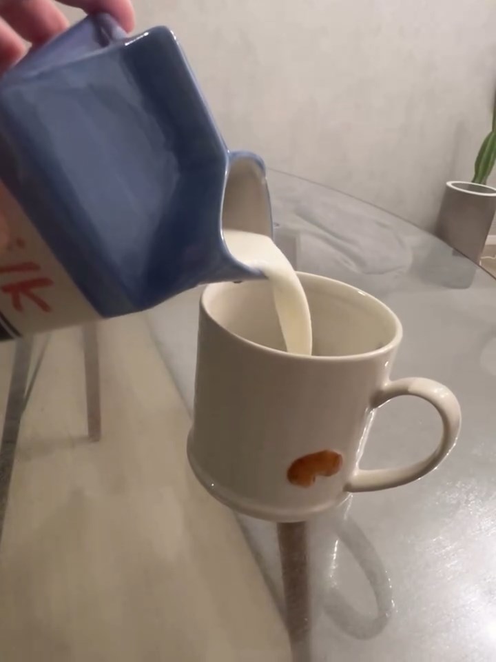 ミルクティーを作るのに使います。牛乳パックから直でいいのでは……などと、無粋なことを言ってはならない