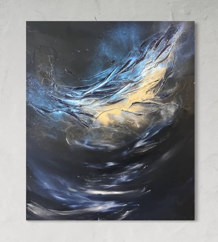 光をテーマにした抽象画
