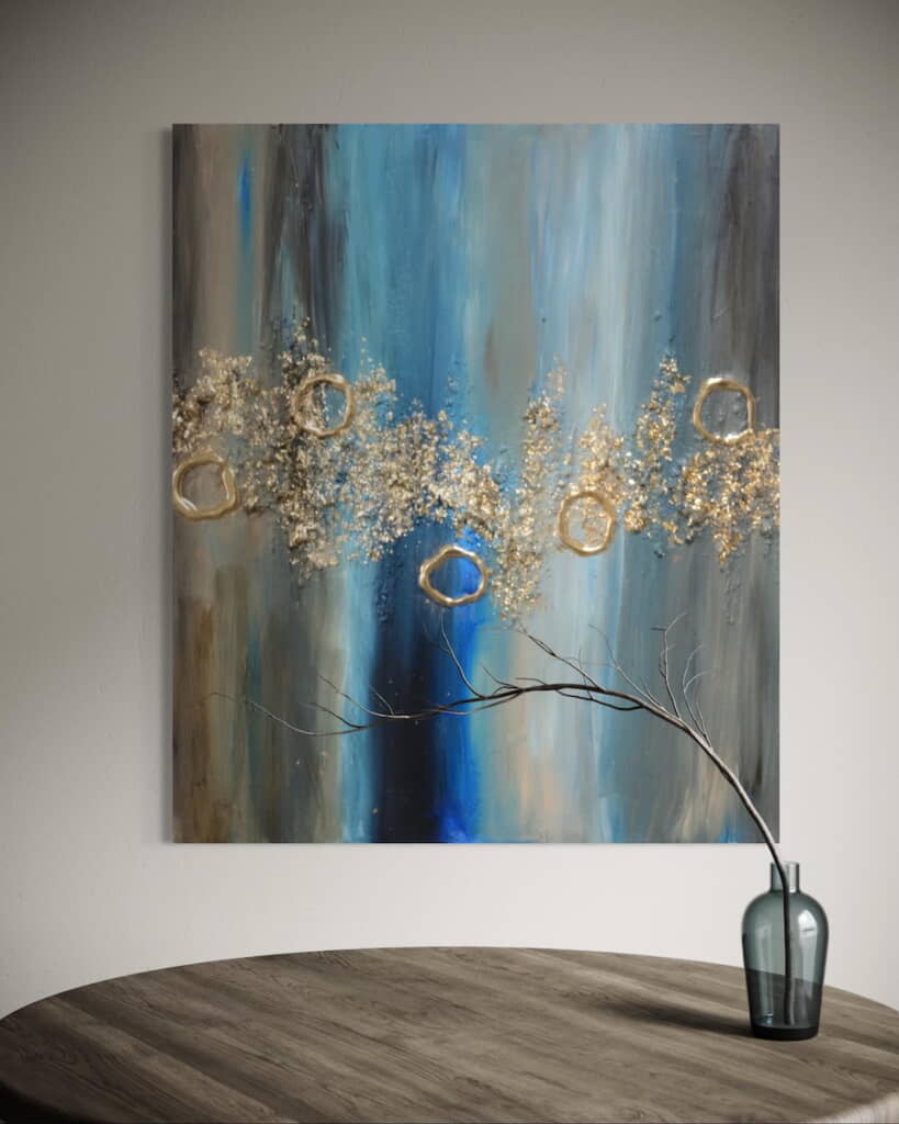 金色を使った作品も
