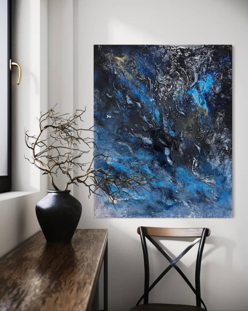 ダイナミックなのに落ち着く色合いがすてき
