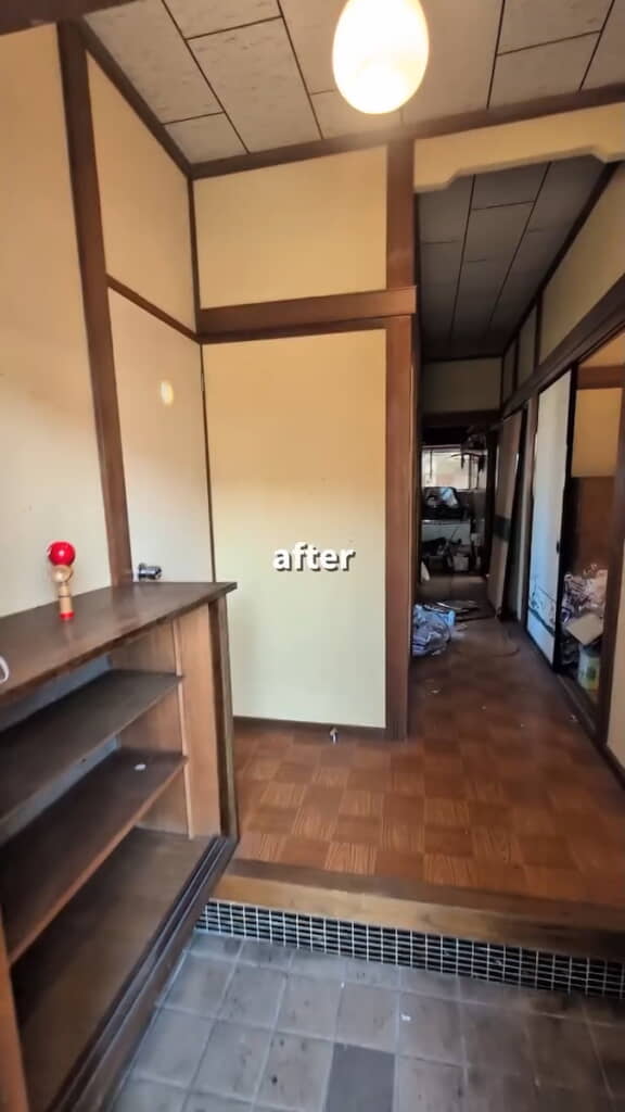 玄関の片付け終了！