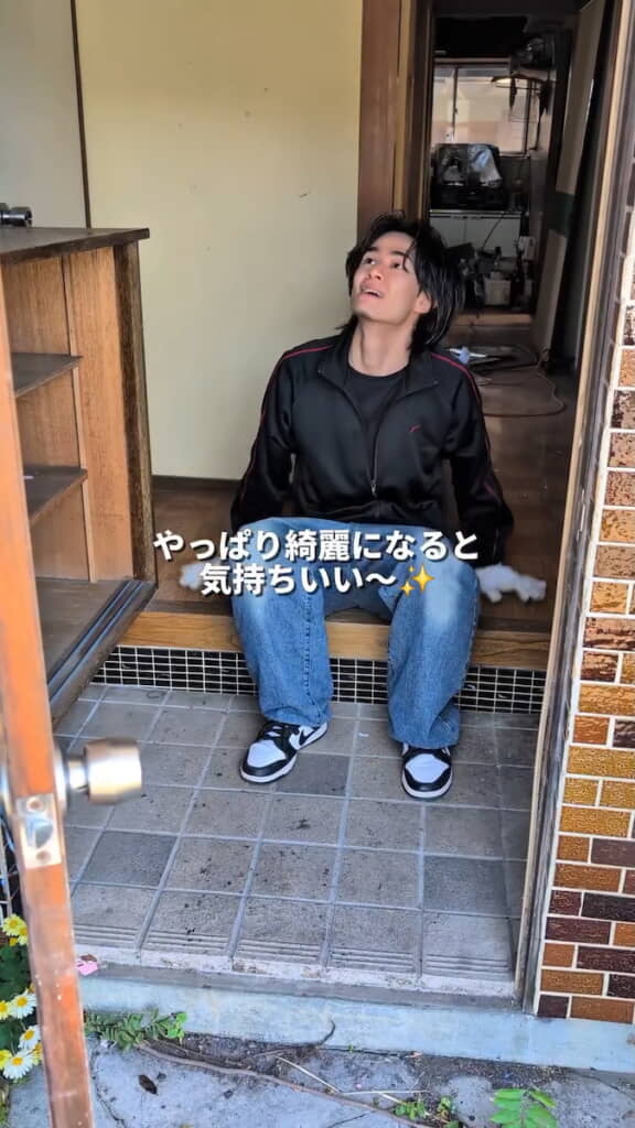 成果をかみしめる野澤さん