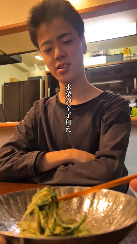 お父さんに味見を