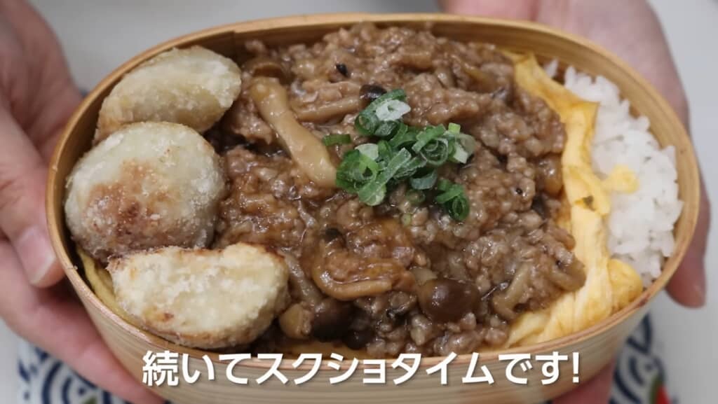 「なぜか喜ばれた」弁当の完成！　おいしそうー!!!!