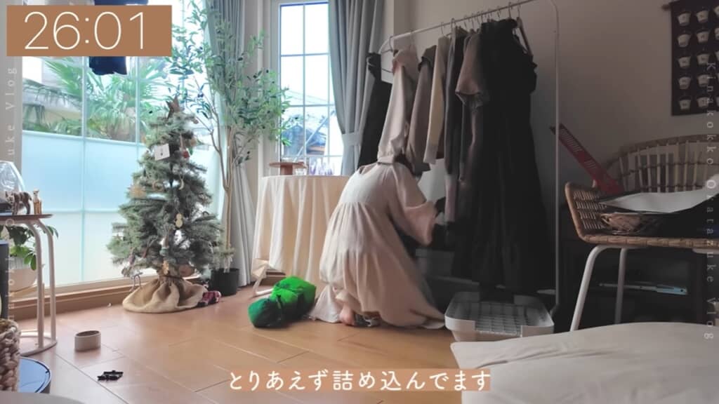 ぬいぐるみはケースに入れます