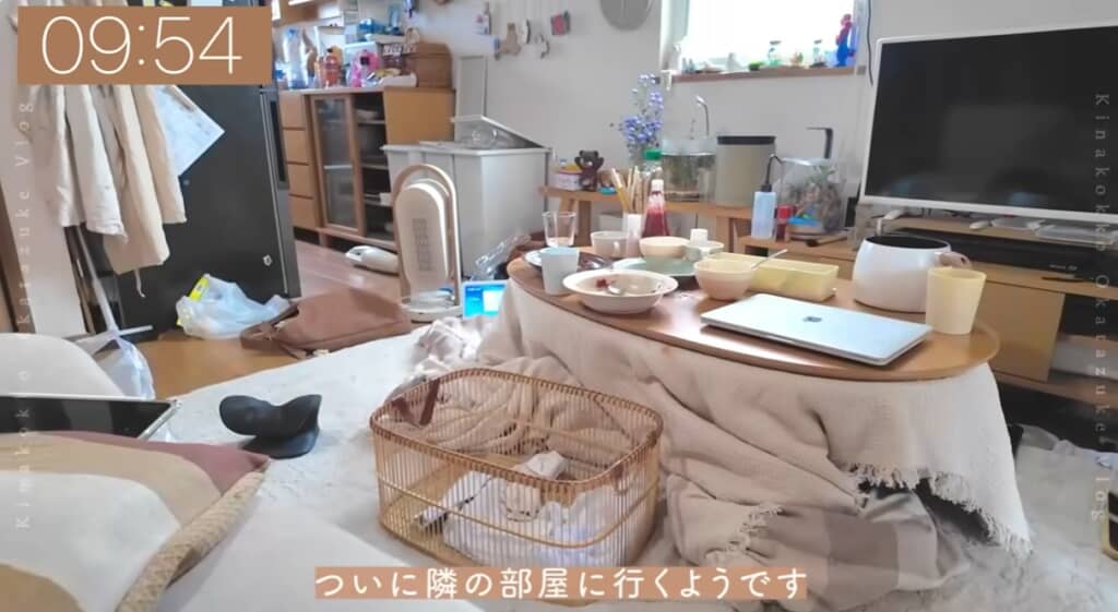 リビングも片付けます