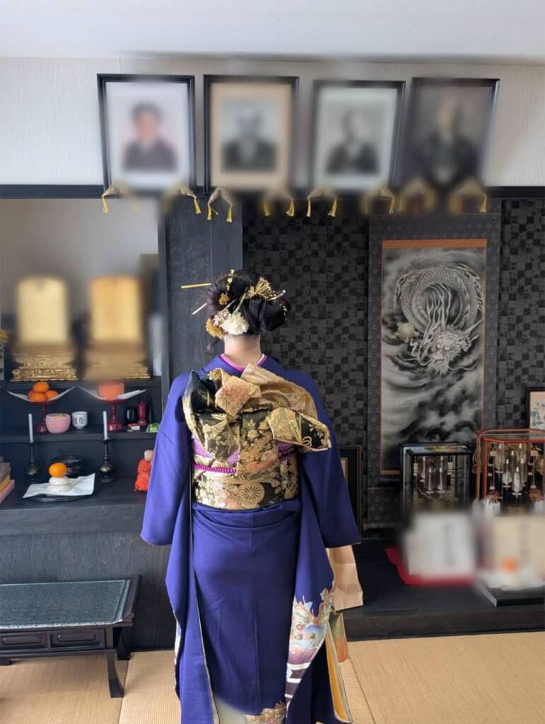 帯結びも華やか